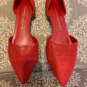 Chinese Laundry Red d’Orsay Flats